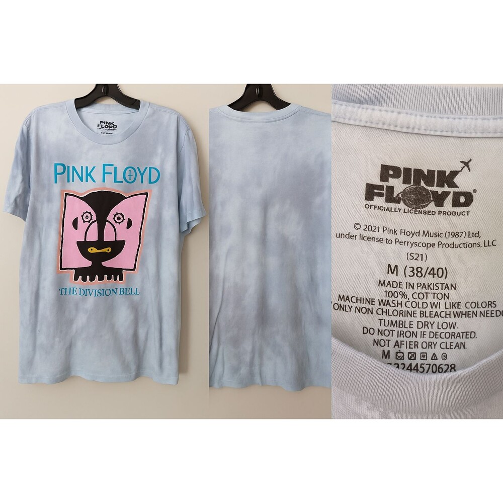 Pink Floyd‎ Men’s Medium Shirt Tie-Dye Graphic Band Tee The Division Bell